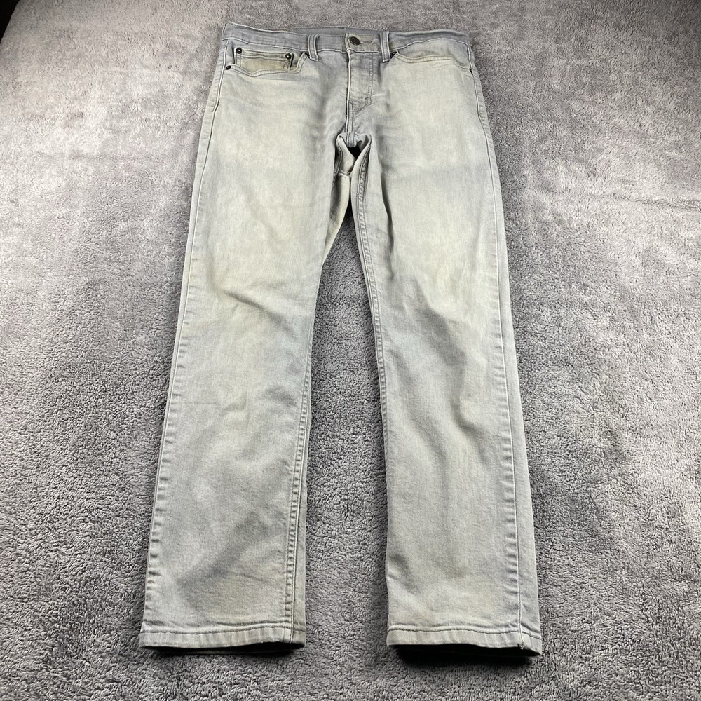 Levis 511 Slim Fit‎ Jeans Mens 31x27 Gray Faded Mid Rise